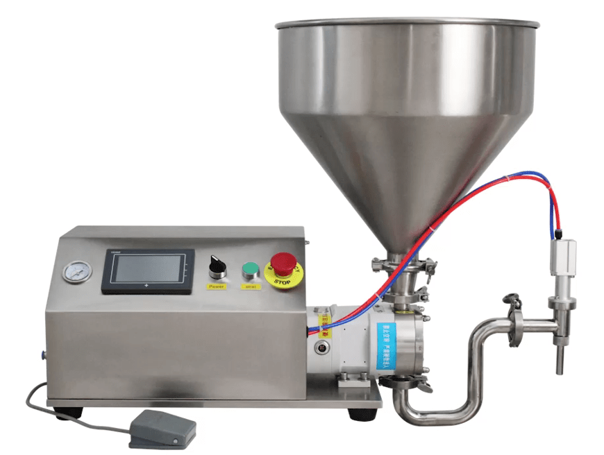 Semi-automatic rotor pump paste filling machine