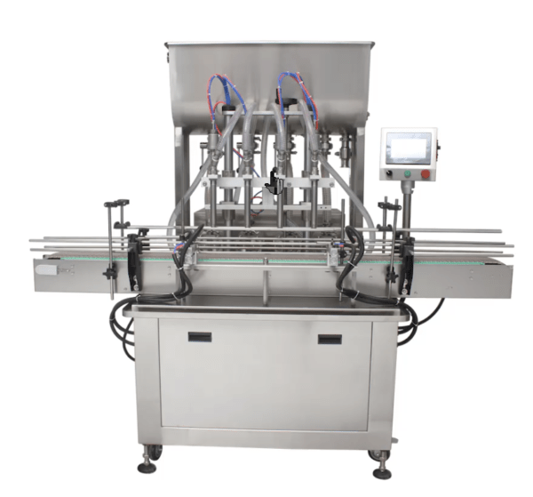 automatic rotor pump paste filling machine 4 heads