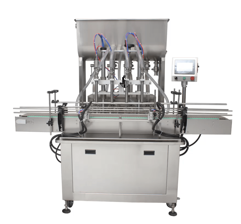 automatic rotor pump paste filling machine 4 heads