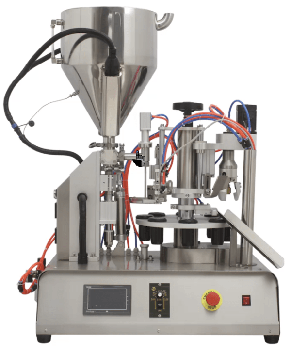 automatic mascara cosmetic rotary filling capping machine