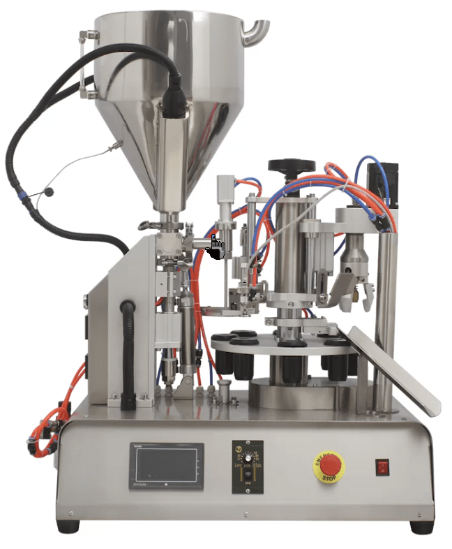 automatic mascara cosmetic rotary filling capping machine